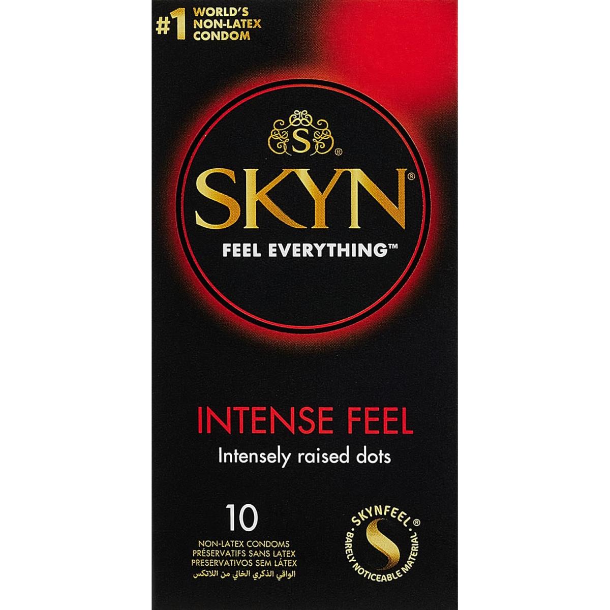 10 Stück SKYN Intense Feel Kondome mit Extra Starken Noppen Skynfeel Latexfrei,SKYN,5011831092251, 5011831092251