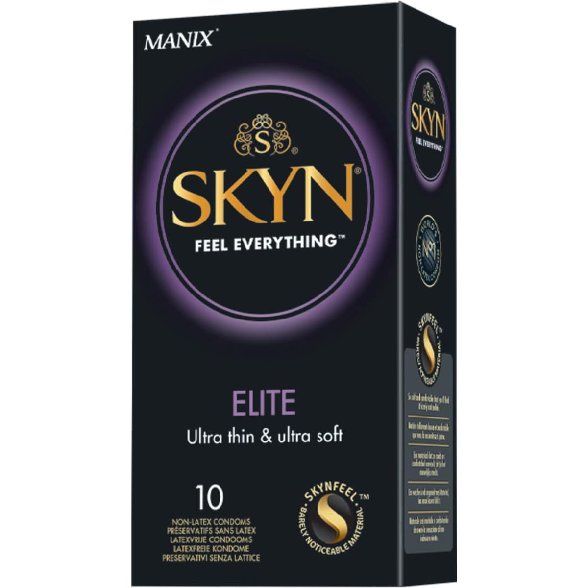 10 Stück SKYN Elite Kondome Skynfeel Latexfrei Extra Dünn Extra Weich 53mm Breit,SKYN ,5011831092312, 5011831092312